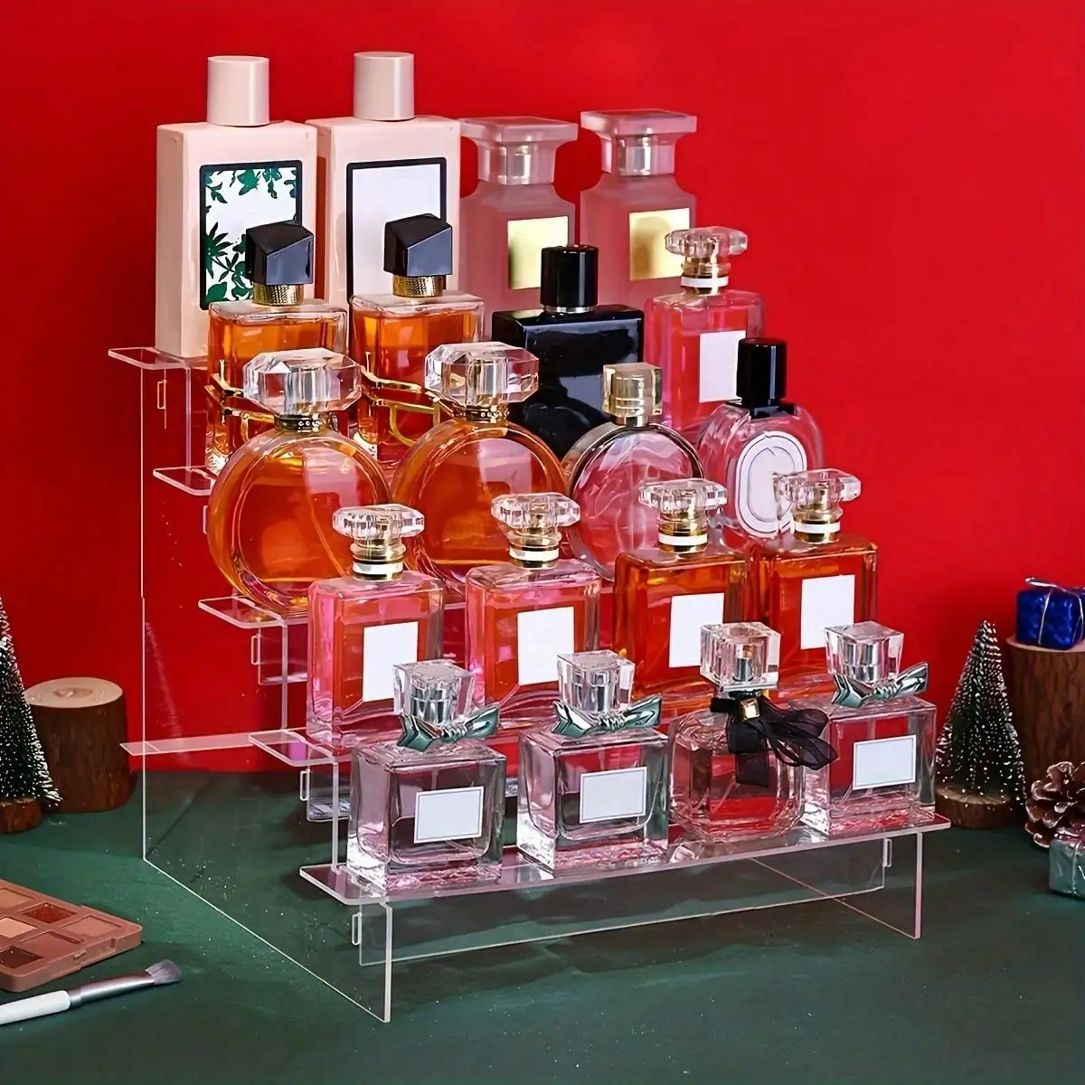 Perfume Fragrance Holder - Elevadores de exhibición acrílicos, soporte organizador