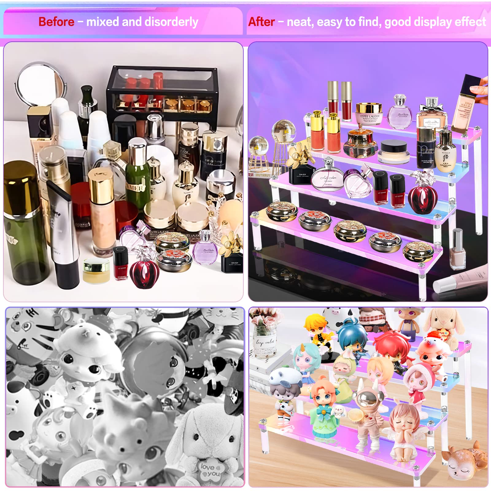 Elevadores de exhibición acríl - Perfume Fragrance Holder reseña y precio