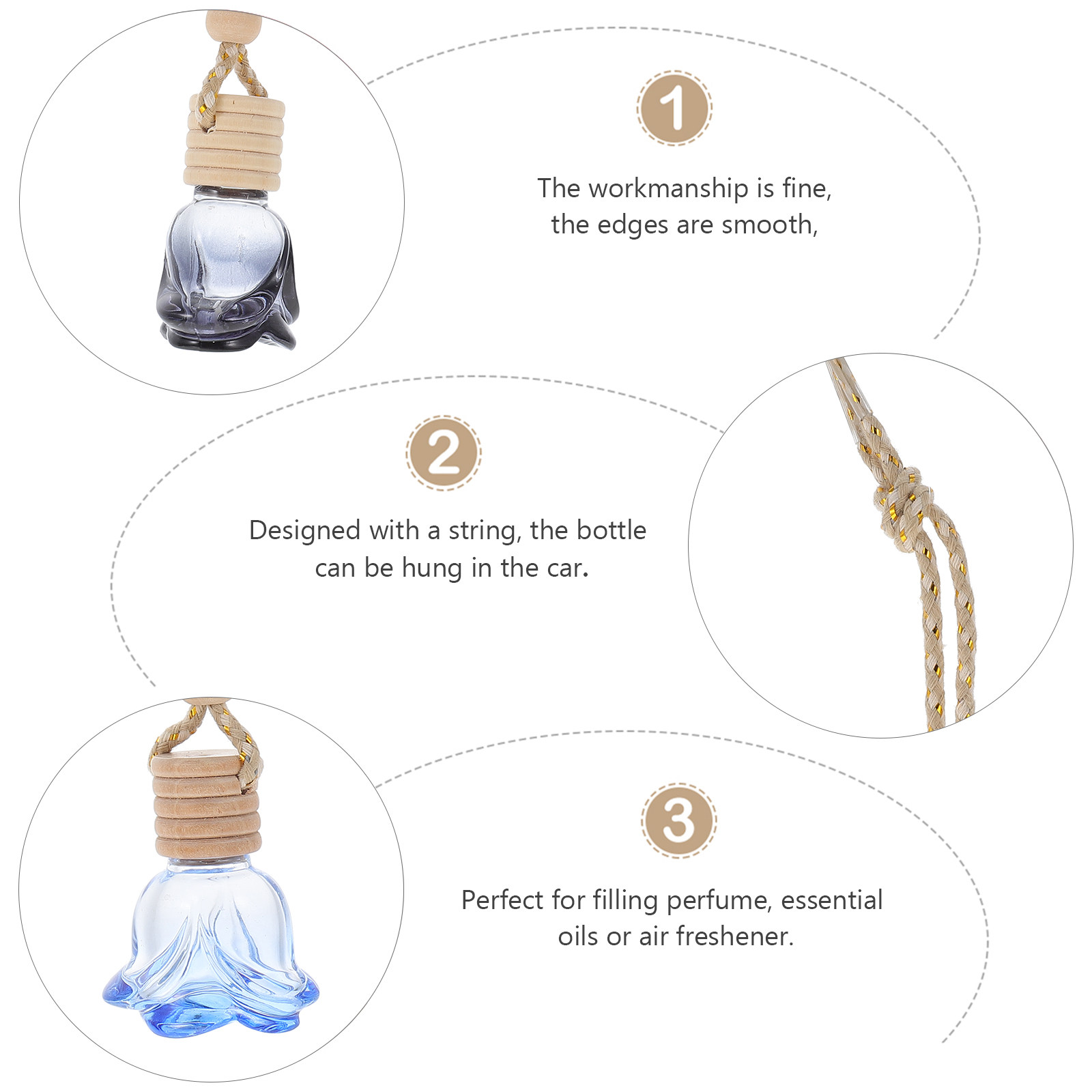 5 Botellas Colgantes de Perfum - Perfume Fragrance Holder reseña y precio