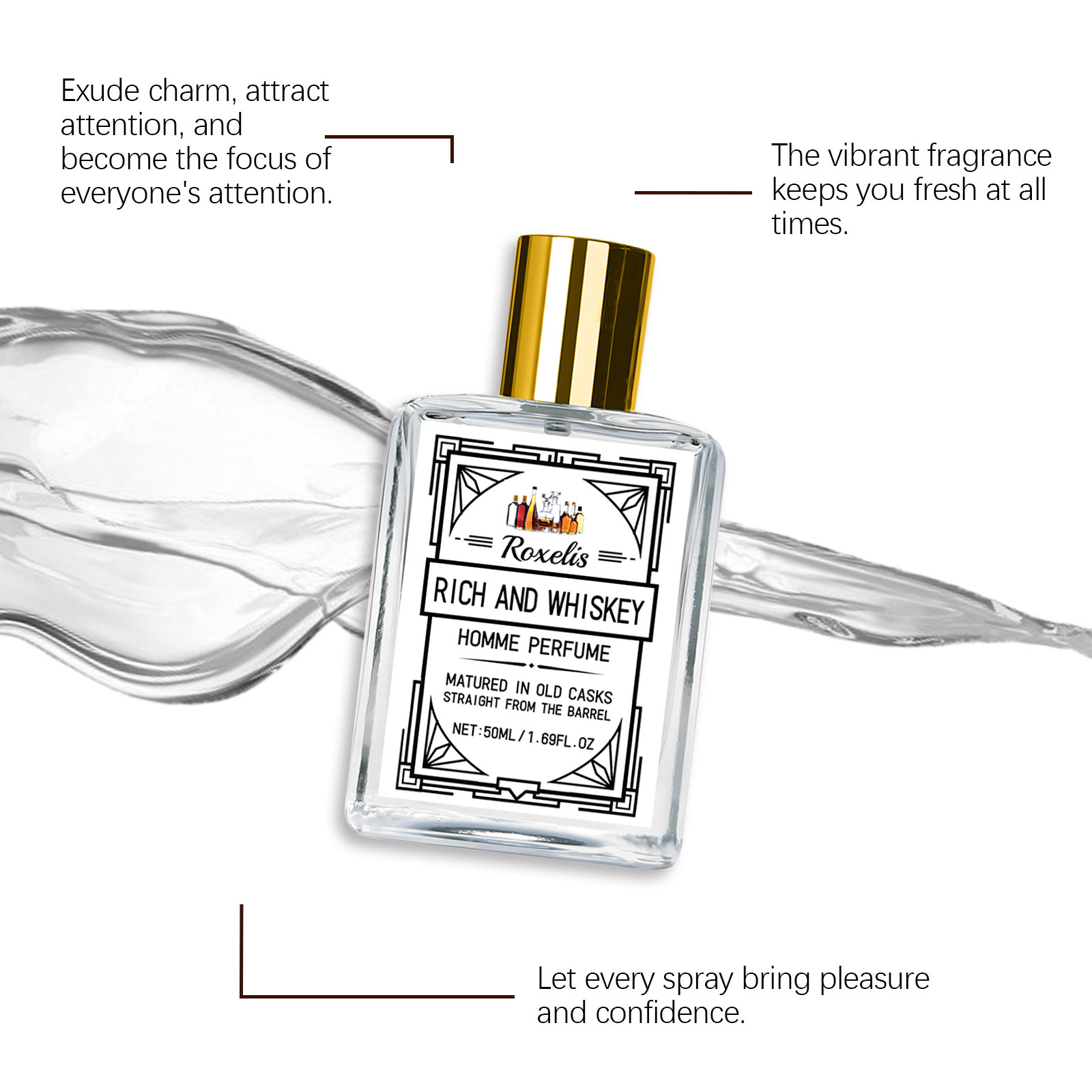 Perfume Roxelis Charm Whisky p - Pure Perfume Fragrance reseña y precio